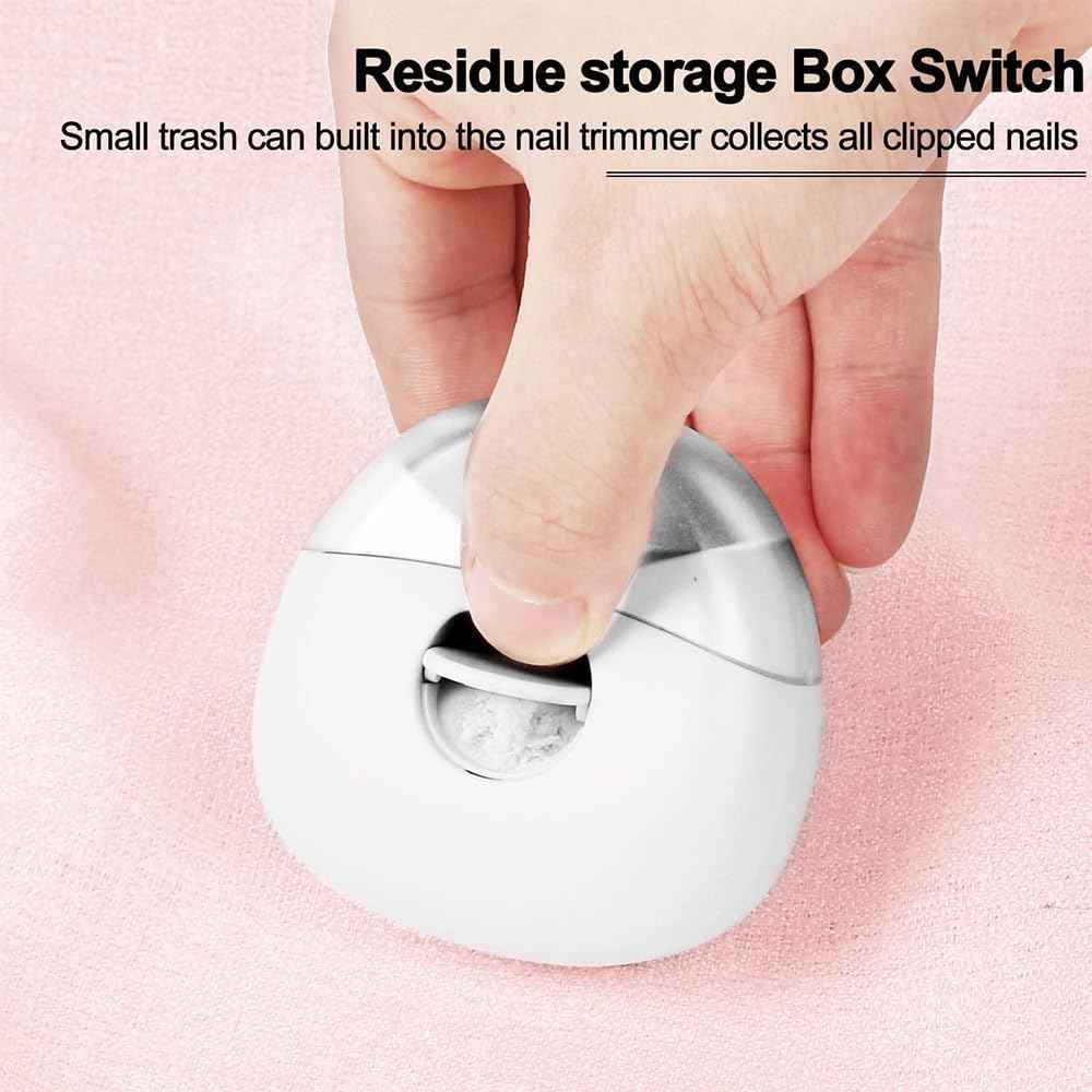 Portable Electric Nail Clipper & Polisher with LED Light