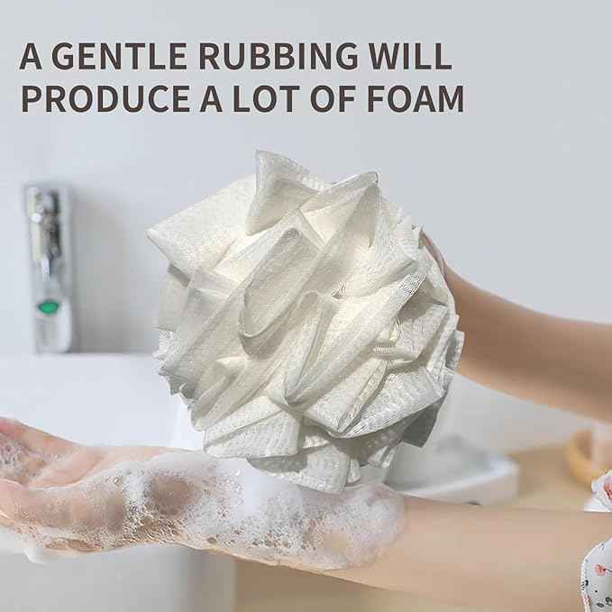 2 in 1 Bath Sponge & Towel Cloth (Loofah)