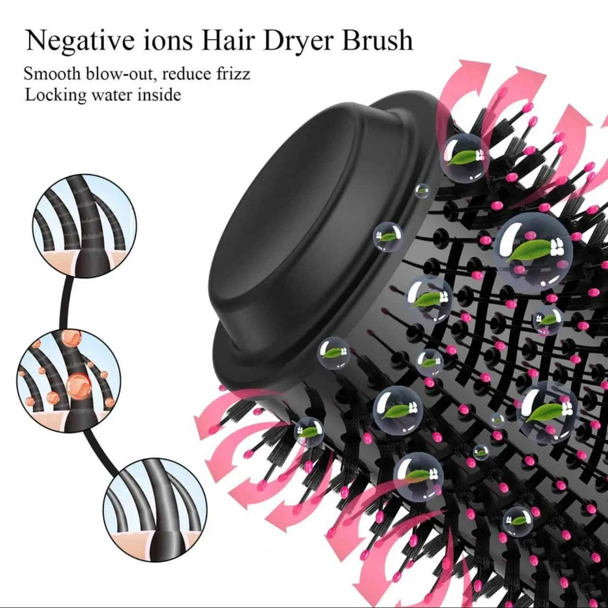 Hot Air Brush (Hair Styler – Dry, Straighten & Volumize in One Go)
