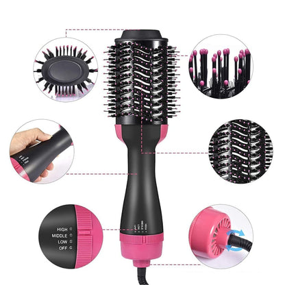 Hot Air Brush (Hair Styler – Dry, Straighten & Volumize in One Go) - Osolex