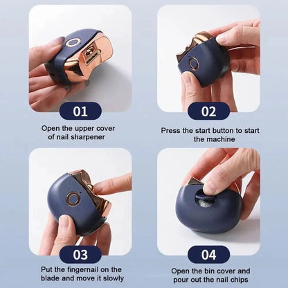 Portable Electric Nail Clipper & Polisher with LED Light - Osolex