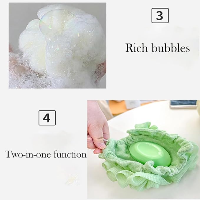 2 in 1 Bath Sponge & Towel Cloth (Loofah) - Osolex