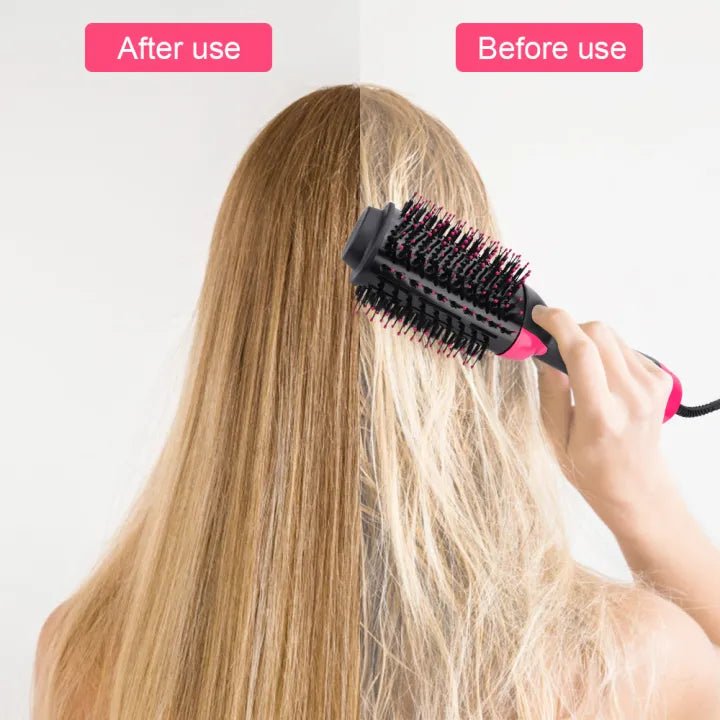 Hot Air Brush (Hair Styler – Dry, Straighten & Volumize in One Go) - Osolex