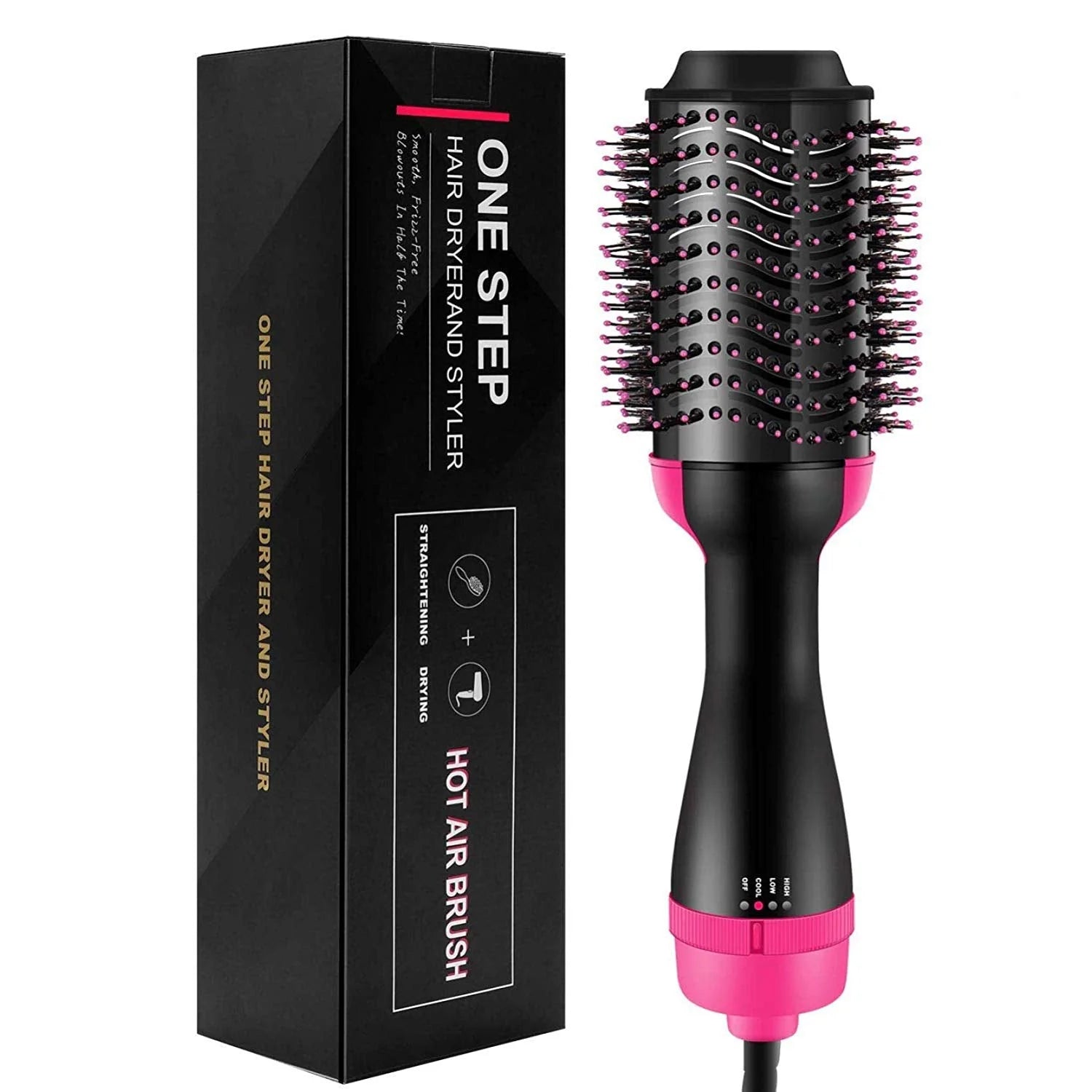 Hot Air Brush (Hair Styler – Dry, Straighten & Volumize in One Go) - Osolex
