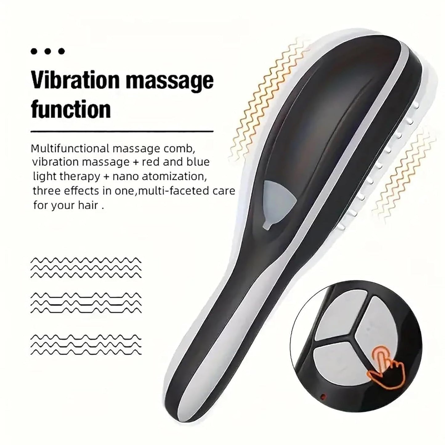 Hair Therapy LED Brush With Mist & Vibration - Osolex