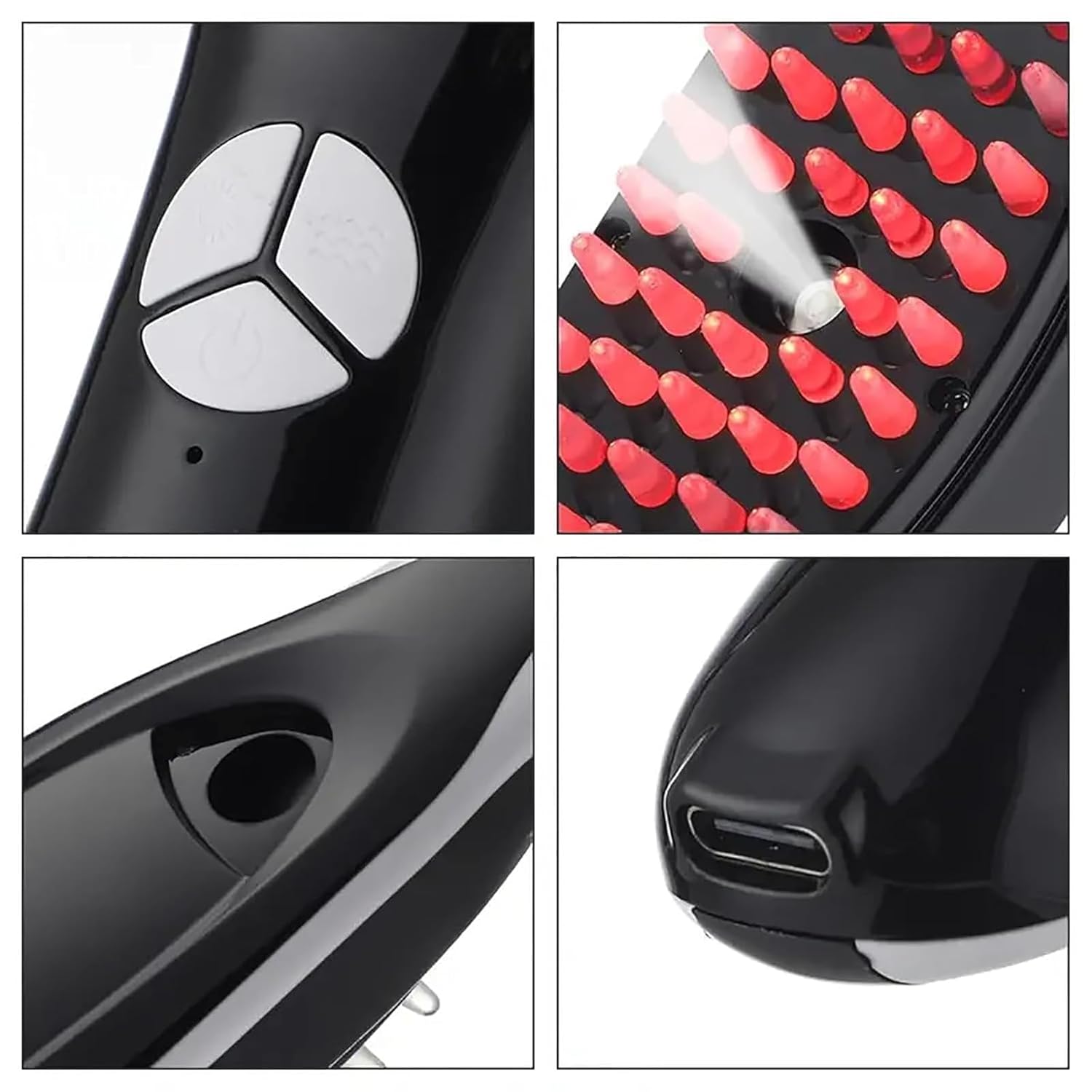 Hair Therapy LED Brush With Mist & Vibration - Osolex