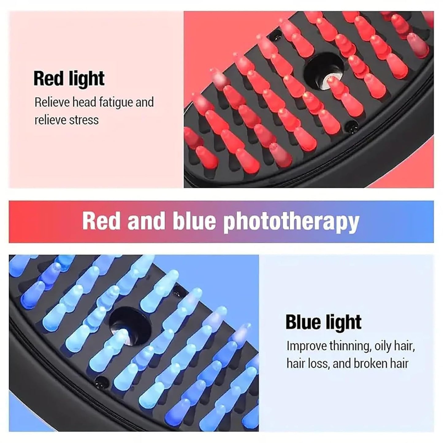 Hair Therapy LED Brush With Mist & Vibration - Osolex