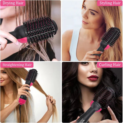 Hot Air Brush (Hair Styler – Dry, Straighten & Volumize in One Go) - Osolex