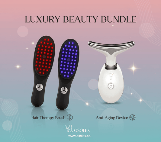 11.11 Bundle (Hair Therapy Brush + Anti - Aging Face Massager) - Osolex